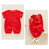 Maxbell New Year Newborn Boy Outfit Party Favor for Chinese New Year Outdoor Summer