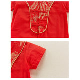 Maxbell New Year Newborn Boy Outfit Party Favor for Chinese New Year Outdoor Summer