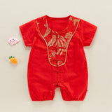 Maxbell New Year Newborn Boy Outfit Party Favor for Chinese New Year Outdoor Summer
