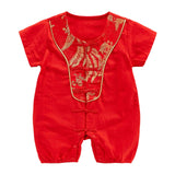 Maxbell New Year Newborn Boy Outfit Party Favor for Chinese New Year Outdoor Summer