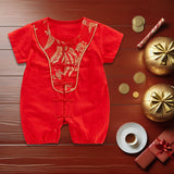 Maxbell New Year Newborn Boy Outfit Party Favor for Chinese New Year Outdoor Summer