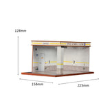 Maxbell 1/32 Parking Lot Display Case Model Car Parking Lot Garage Desktop Decor