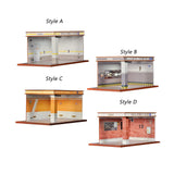 Maxbell 1/32 Parking Lot Display Case Model Car Parking Lot Garage Desktop Decor