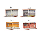 Maxbell 1/32 Parking Lot Display Case Model Car Parking Lot Garage Desktop Decor