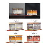 Maxbell 1/32 Parking Lot Display Case Model Car Parking Lot Garage Desktop Decor