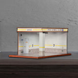 Maxbell 1/32 Parking Lot Display Case Model Car Parking Lot Garage Desktop Decor
