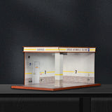Maxbell 1/32 Parking Lot Display Case Model Car Parking Lot Garage Desktop Decor
