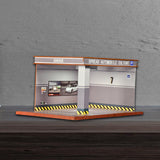 Maxbell 1/32 Parking Lot Display Case Model Car Parking Lot Garage Desktop Decor