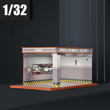Maxbell 1/32 Parking Lot Display Case Model Car Parking Lot Garage Desktop Decor
