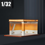 Maxbell 1/32 Parking Lot Display Case Model Car Parking Lot Garage Desktop Decor