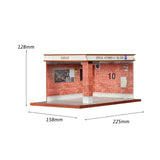 Maxbell 1/32 Parking Lot Display Case Model Car Parking Lot Garage Desktop Decor