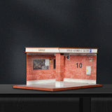 Maxbell 1/32 Parking Lot Display Case Model Car Parking Lot Garage Desktop Decor