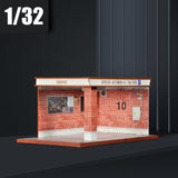 Maxbell 1/32 Parking Lot Display Case Model Car Parking Lot Garage Desktop Decor