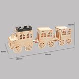 Maxbell Small Train Model Kits Self Assembly Stem Building Kits Kids Adults Gift