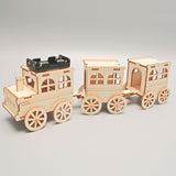 Maxbell Small Train Model Kits Self Assembly Stem Building Kits Kids Adults Gift