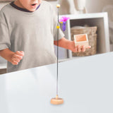 Maxbell Wooden Bird Pole Toy Funny Pecking Bird on A Pole for Teens Kids Boys Girls