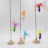 Maxbell Wooden Bird Pole Toy Funny Pecking Bird on A Pole for Teens Kids Boys Girls