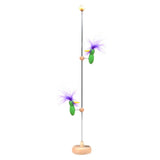 Maxbell Wooden Bird Pole Toy Funny Pecking Bird on A Pole for Teens Kids Boys Girls
