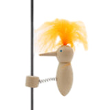 Maxbell Wooden Bird Pole Toy Bird Pole Pecking Sliding Toy for Adults Children Teens