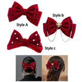 Maxbell Bow Hair Clip Bow Hairpin Bowknot Barrettes for Wedding Party Activities