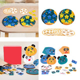 Maxbell Face Changing Puzzles Blocks Educational for Baby Girls and Boys Party Favor