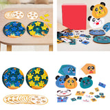 Maxbell Face Changing Puzzles Blocks Educational for Baby Girls and Boys Party Favor