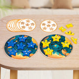 Maxbell Face Changing Puzzles Blocks Educational for Baby Girls and Boys Party Favor