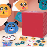 Maxbell Face Changing Puzzles Blocks Educational for Baby Girls and Boys Party Favor