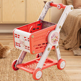 Maxbell Kids Shopping Cart Funny Early Learing for Boys Girls Children Creative Toys Red