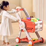 Maxbell Kids Shopping Cart Funny Early Learing for Boys Girls Children Creative Toys Red