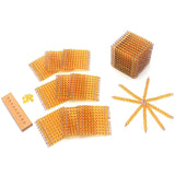 Maxbell Montessori Math Toys Hands on Ability Kids Mathematics Learning for Children Golden