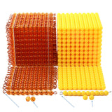 Maxbell Montessori Math Toys Hands on Ability Kids Mathematics Learning for Children Golden