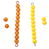 Maxbell Montessori Math Toys Hands on Ability Kids Mathematics Learning for Children Golden