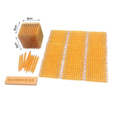 Maxbell Montessori Math Toys Hands on Ability Kids Mathematics Learning for Children Golden