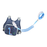 Maxbell Anti Lost Wristband Children Wrist Traction Rope for Walking Travel Shopping dark blue