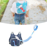 Maxbell Anti Lost Wristband Children Wrist Traction Rope for Walking Travel Shopping dark blue