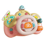Maxbell Steering Wheel Toy Mini Turn and Learn Driver Baby Boys Girls Birthday Gifts pink