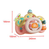 Maxbell Steering Wheel Toy Mini Turn and Learn Driver Baby Boys Girls Birthday Gifts pink