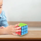 Maxbell Building Brick Blocks 3x3 Speed Cube for Imagination Coordination Creativity black bottom