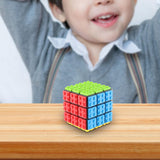 Maxbell Building Brick Blocks 3x3 Speed Cube for Imagination Coordination Creativity black bottom