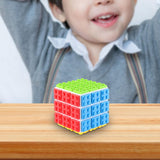 Maxbell Building Brick Blocks 3x3 Speed Cube for Imagination Coordination Creativity white bottom