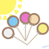 Maxbell 5x Color Paddles Educational Optical Learning for Kids Children Holiday Gift