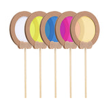 Maxbell 5x Color Paddles Educational Optical Learning for Kids Children Holiday Gift