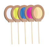 Maxbell 5x Color Paddles Educational Optical Learning for Kids Children Holiday Gift