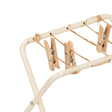 Maxbell Dollhouse Clothes Drying Rack Playset for Doll House Laundry Room Kids Gifts white