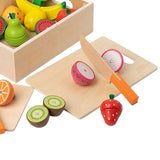 Maxbell Cutting Play Pretend Food Kitchen Accessories for Boy Girl Ages 3+ Years Old