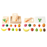 Maxbell Cutting Play Pretend Food Kitchen Accessories for Boy Girl Ages 3+ Years Old