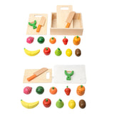 Maxbell Cutting Play Pretend Food Kitchen Accessories for Boy Girl Ages 3+ Years Old