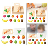 Maxbell Cutting Play Pretend Food Kitchen Accessories for Boy Girl Ages 3+ Years Old
