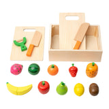Maxbell Cutting Play Pretend Food Kitchen Accessories for Boy Girl Ages 3+ Years Old